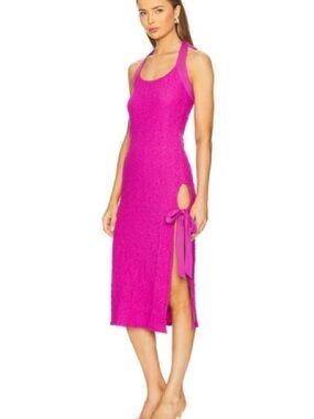 NWOT Free People x REVOLVE Sea Foam Midi Dress in Rose Violet